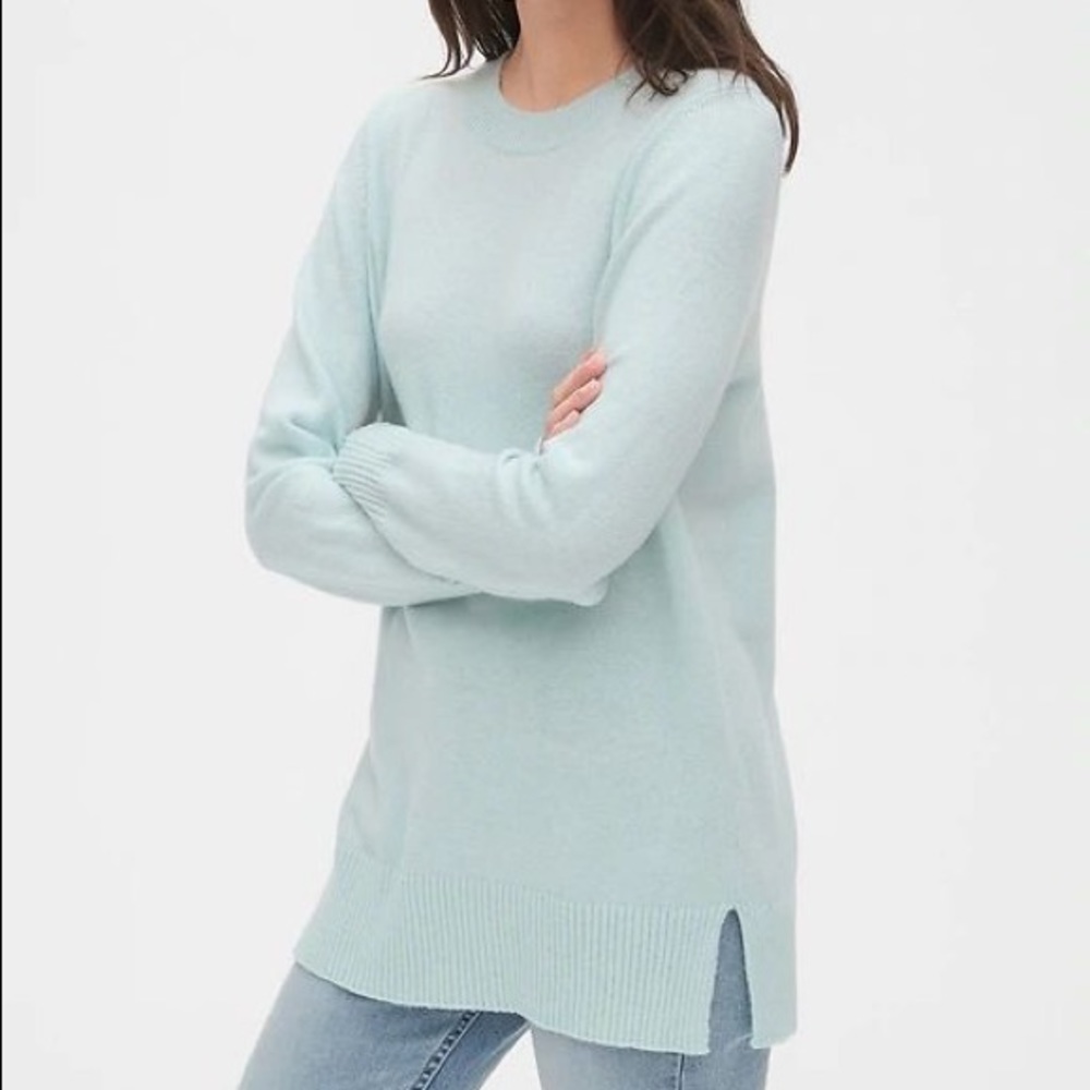 NWT Gap Merino Wool Crewneck Tunic Sweater, XS